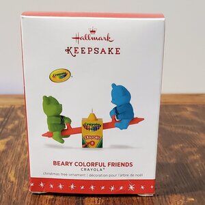 Hallmark Keepsake Crayola "Beary Colorful Friends" Christmas Ornament
